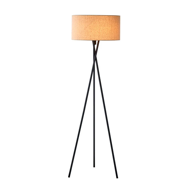 Zijden vloerlamp Ø42 x H160 cm warm wit slaapkamer leeslamp staande lamp | Sansoti