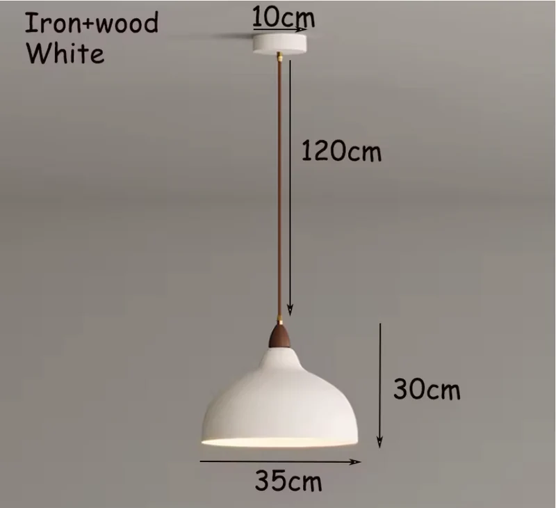 Scandinavische hanglamp hout metaal beige eetkamer keuken verlichting modern minimalistisch design E27 LED verstelbaar | Sansoti
