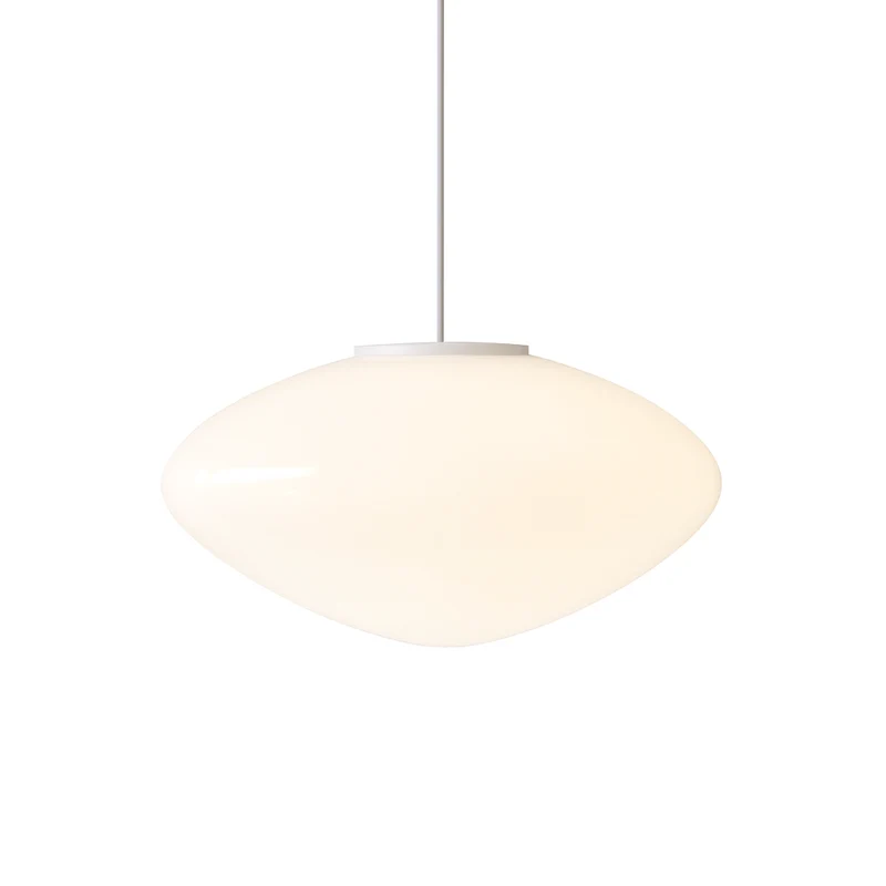 Deense hanglamp glas LED wit eettafel woonkamer Scandinavisch design minimalistisch modern | Sansoti