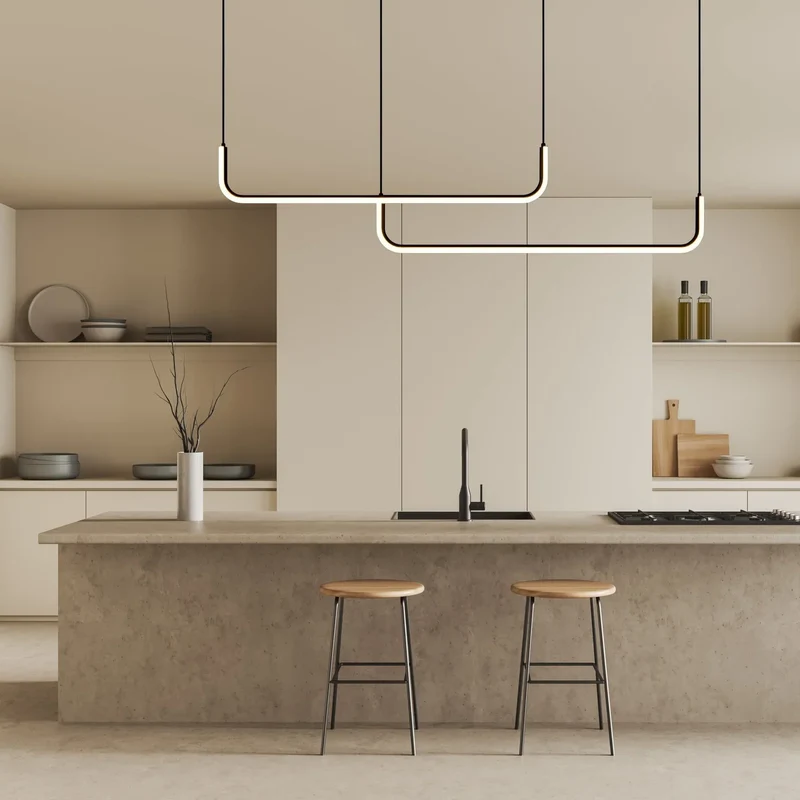 Dumont Bar Hanglamp Metaal Zwart LED Eettafel Kookeiland Moderne Hanglamp Scandinavisch Design | Sansoti
