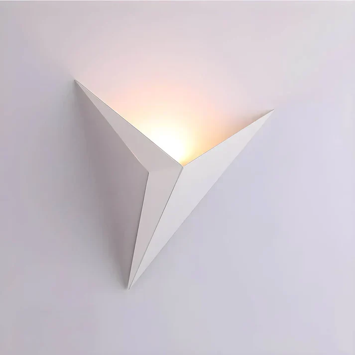 Vogel wandlamp ijzer zwart wandverlichting slaapkamer woonkamer minimalistisch design origami stijl LED | Sansoti