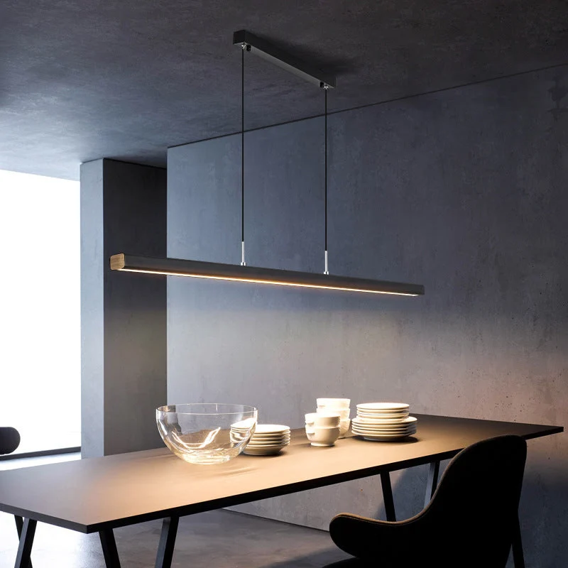Scandibeam hanglamp LED 3000K zwart eettafel lineaire verlichting modern minimalistisch | Sansoti