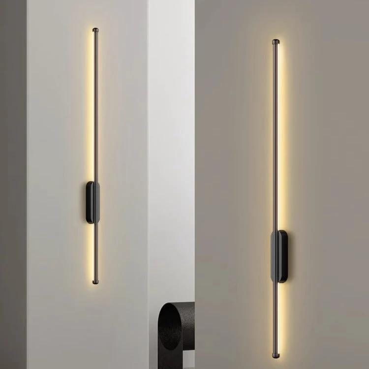 LED wandlamp aluminium 3000K zwart goud wandverlichting modern interieur gang woonkamer slaapkamer design verlichting | Sansoti