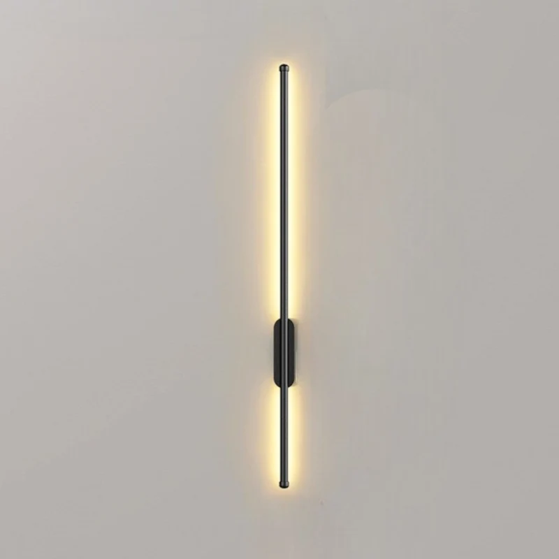 LED wandlamp aluminium 3000K zwart goud wandverlichting modern interieur gang woonkamer slaapkamer design verlichting | Sansoti