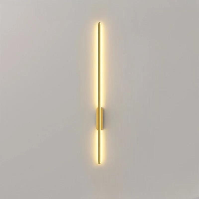 LED wandlamp aluminium 3000K zwart goud wandverlichting modern interieur gang woonkamer slaapkamer design verlichting | Sansoti