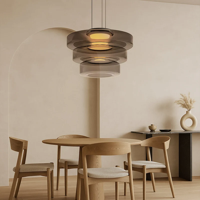 Deens glazen Bauhaus hanglamp handgeblazen glas Ø45cm hanglamp eetkamer woonkamer design verlichting modern minimalistisch | Sansoti
