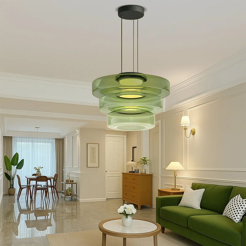 Deens glazen Bauhaus hanglamp handgeblazen glas Ø45cm hanglamp eetkamer woonkamer design verlichting modern minimalistisch | Sansoti