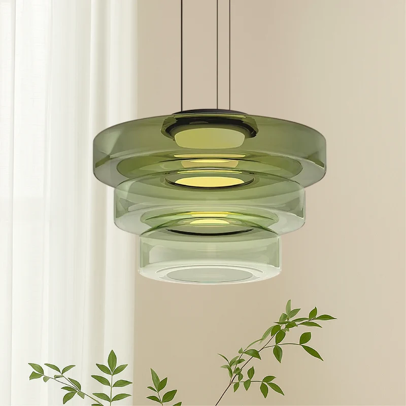 Deens glazen Bauhaus hanglamp handgeblazen glas Ø45cm hanglamp eetkamer woonkamer design verlichting modern minimalistisch | Sansoti
