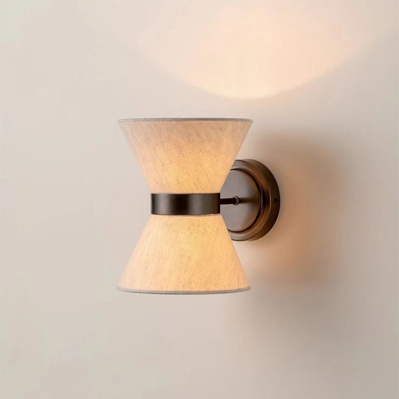 Wabi Sabi Zijden Wandlamp G9 Ø24cm Warm Licht Wandverlichting Slaapkamer Woonkamer Japandi Design | Sansoti