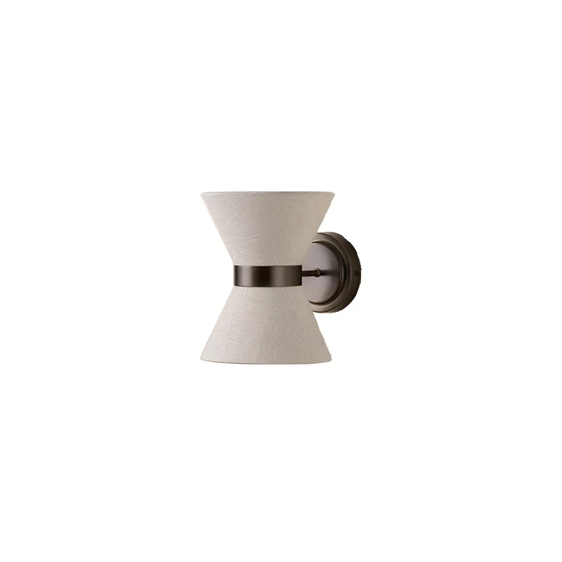 Wabi Sabi Zijden Wandlamp G9 Ø24cm Warm Licht Wandverlichting Slaapkamer Woonkamer Japandi Design | Sansoti
