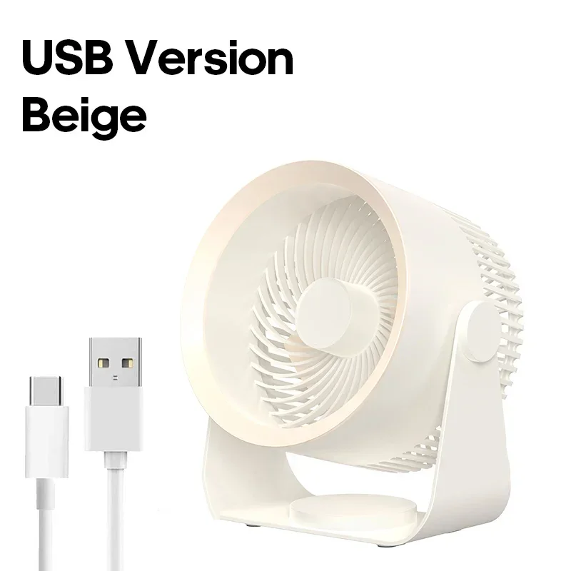 Draadloze Circulatie ventilator 4000mAh Oplaadbaar Wandmontage Zonder Boren Stil Bureau Badkamer Slaapkamer Luchtcirculatie | Sansoti