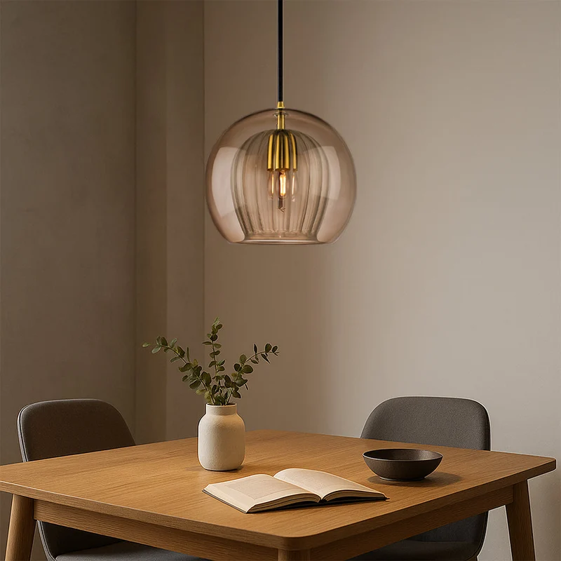 Hira glazen hanglamp E14 transparant keukeneiland eettafel moderne verlichting design lamp bar keuken verlichting | Sansoti