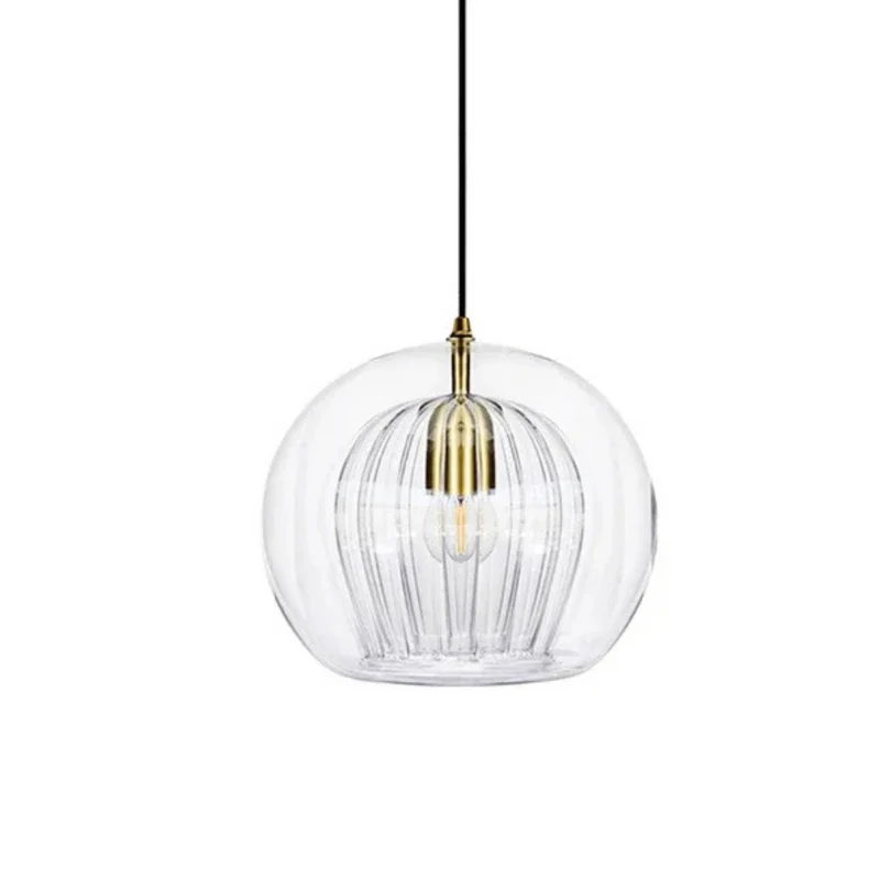 Hira glazen hanglamp E14 transparant keukeneiland eettafel moderne verlichting design lamp bar keuken verlichting | Sansoti
