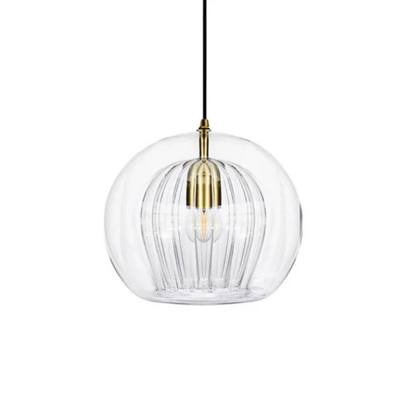 Hira glazen hanglamp E14 transparant keukeneiland eettafel moderne verlichting design lamp bar keuken verlichting | Sansoti
