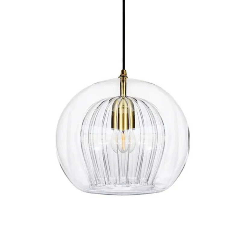 Hira glazen hanglamp E14 transparant keukeneiland eettafel moderne verlichting design lamp bar keuken verlichting | Sansoti