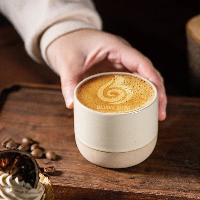 Japandi Koffiemok Keramiek Handgemaakt Espressokop Theekop Japanse Stijl 100ml 180ml 230ml Wabi Sabi Stoneware Koffiekop Restaurant Café | Sansoti