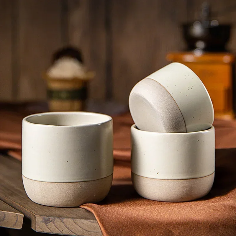 Japandi Koffiemok Keramiek Handgemaakt Espressokop Theekop Japanse Stijl 100ml 180ml 230ml Wabi Sabi Stoneware Koffiekop Restaurant Café | Sansoti