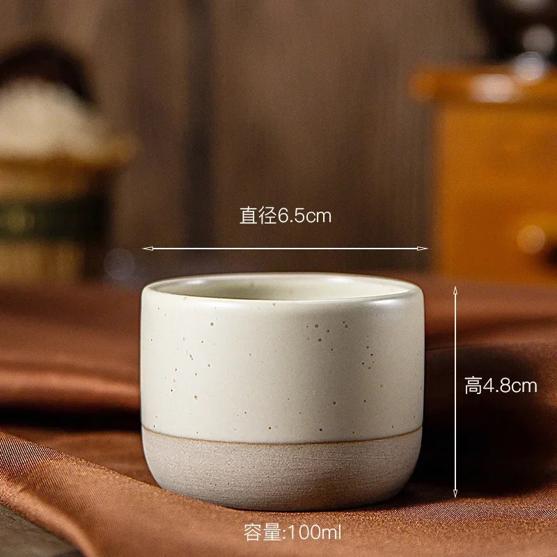 Japandi Koffiemok Keramiek Handgemaakt Espressokop Theekop Japanse Stijl 100ml 180ml 230ml Wabi Sabi Stoneware Koffiekop Restaurant Café | Sansoti