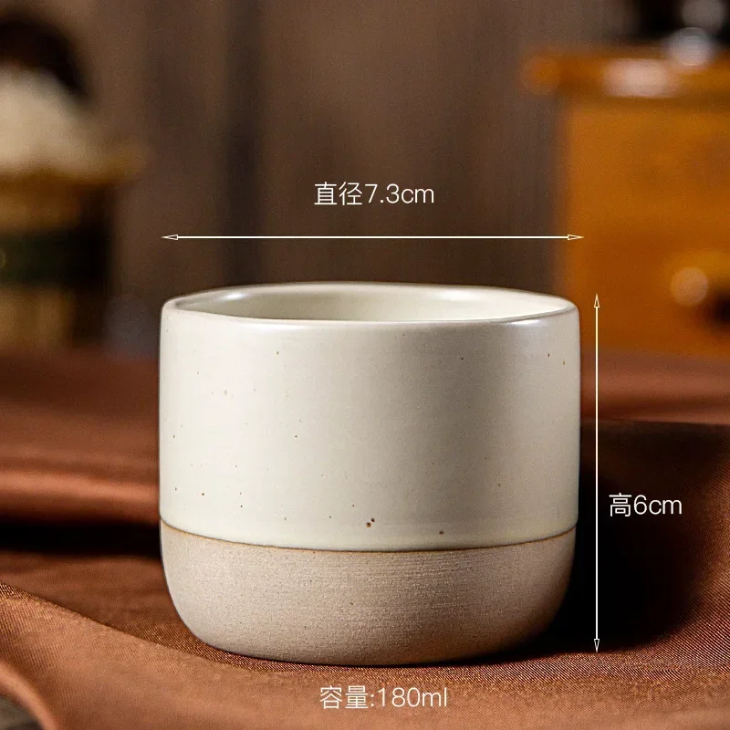 Japandi Koffiemok Keramiek Handgemaakt Espressokop Theekop Japanse Stijl 100ml 180ml 230ml Wabi Sabi Stoneware Koffiekop Restaurant Café | Sansoti