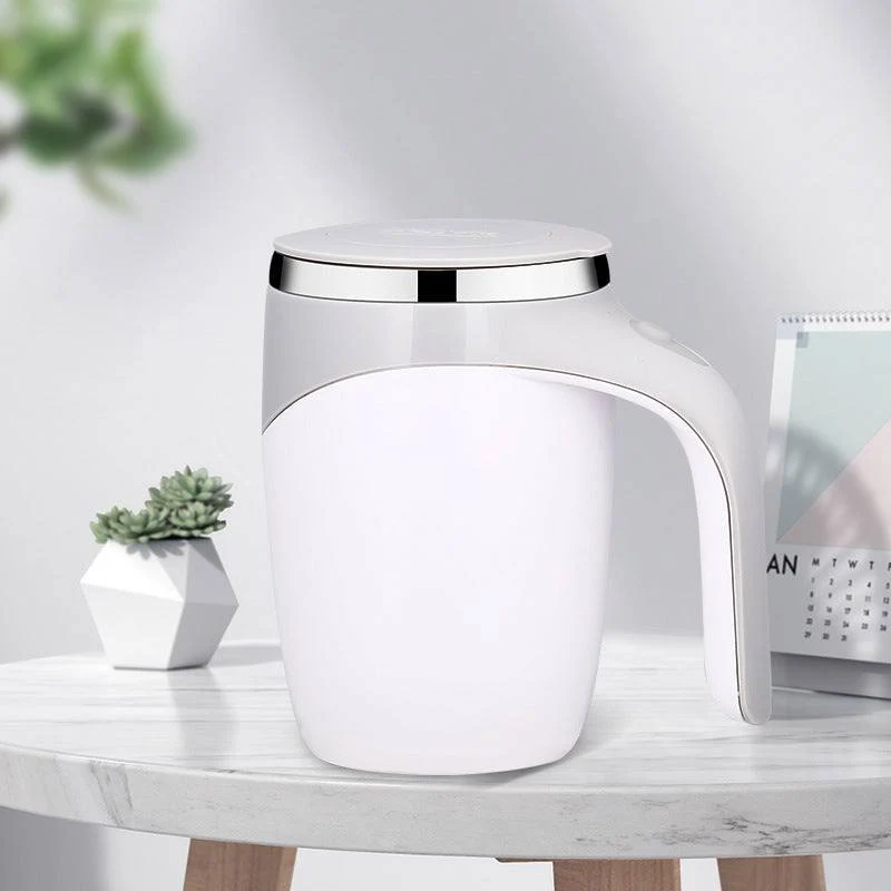 Zelfroerende Reisbeker 380ml met USB Oplaadbare Mixer – Automatische Koffie & Eiwit Shakerbeker voor Onderweg | Sansoti