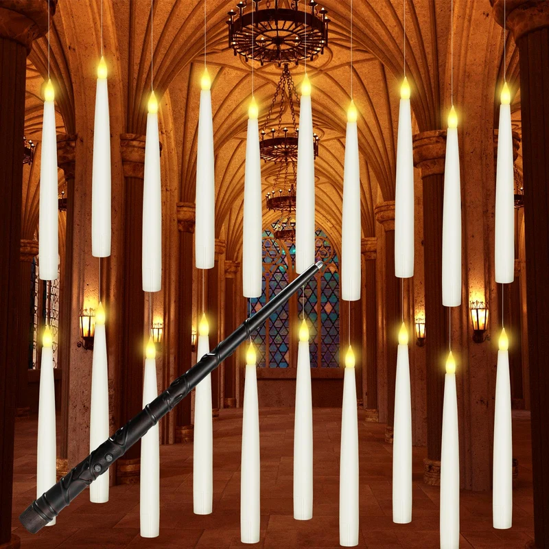 LED Vlamloze Kaarsen met Toverstaf Afstandsbediening – Veilige Sfeerverlichting voor Feesten en Thuis | Sansoti