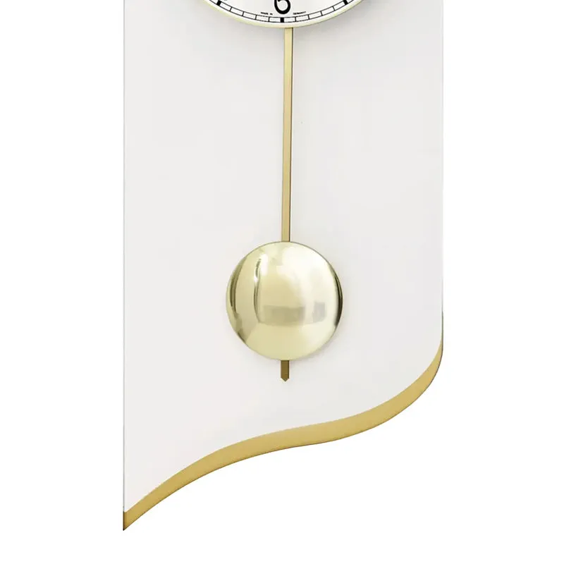 AMS Quarz-Pendeluhr W7437 Wanduhr Messing • Quarz-Pendelwerk • Mineralglas