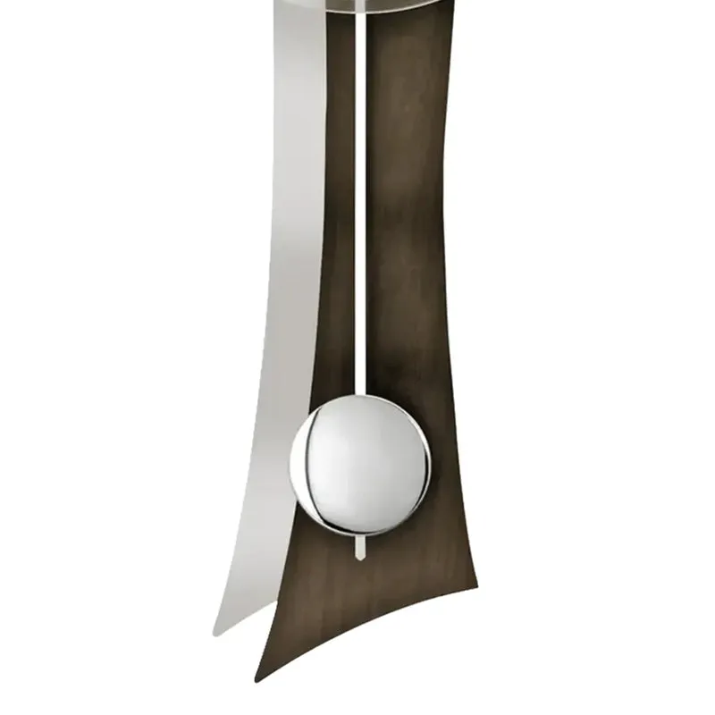 AMS W7425/1 Wanduhr Nussbaum • Quarz-Pendelwerk • Mineralglas
