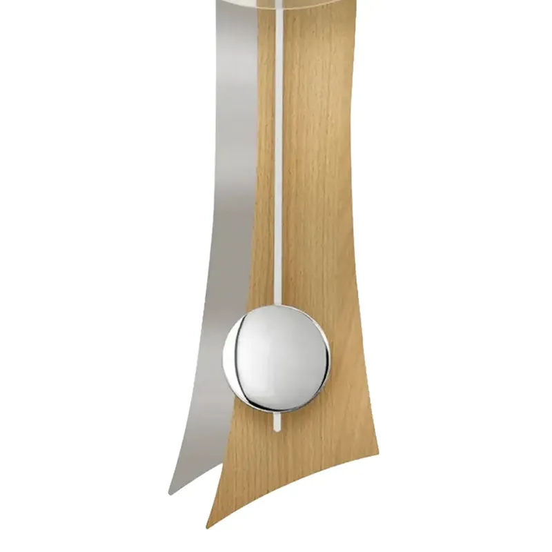 AMS W7425 Wanduhr Buche • Quarz-Pendelwerk • Mineralglas