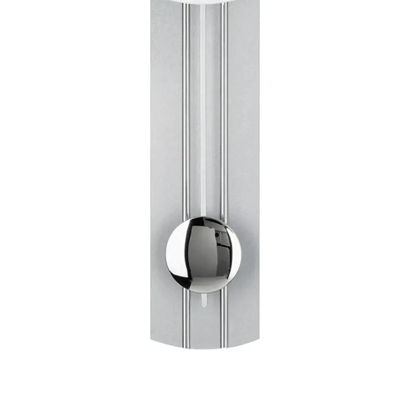 AMS W7275 Wanduhr Silber • Quarz-Pendelwerk • Mineralglas