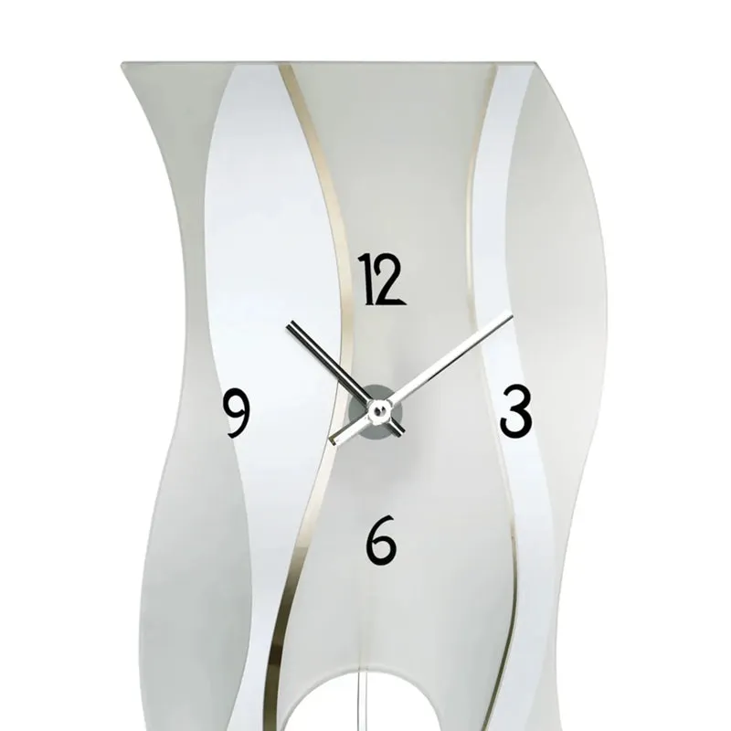 AMS W7246 Wanduhr Schwarz • Quarz-Pendelwerk • Mineralglas