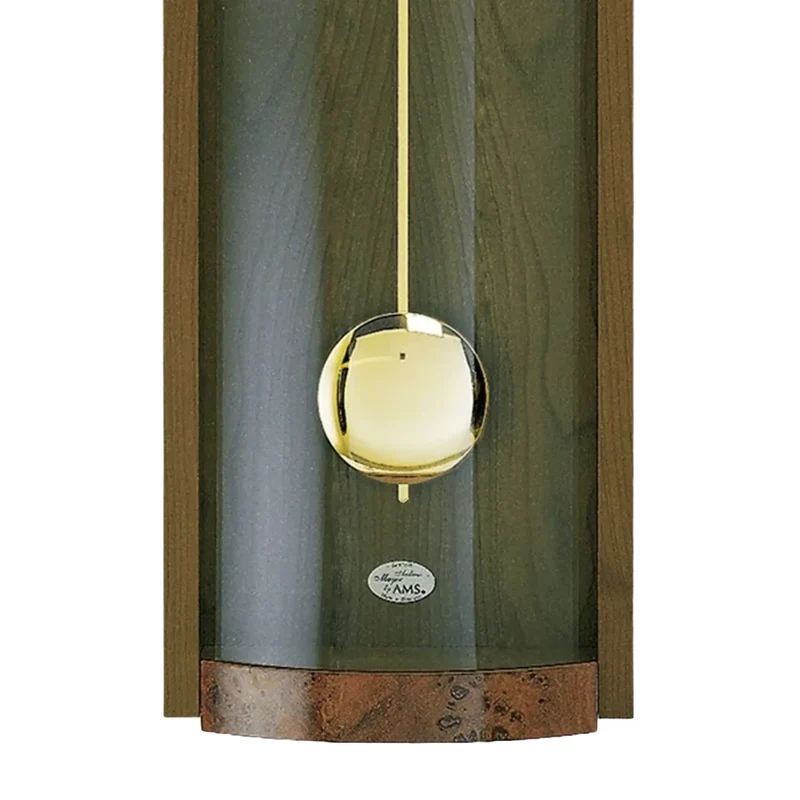 AMS W7087/1 Wanduhr Nussbaum • Westminster/BimBam Schlagwerk • Quarz-Pendelwerk