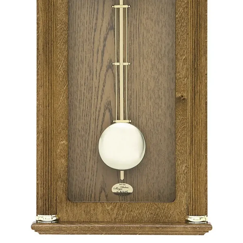 AMS W7014/4 Wanduhr Eiche • Westminster/Bim-Bam Schlagwerk • Quarz-Pendelwerk
