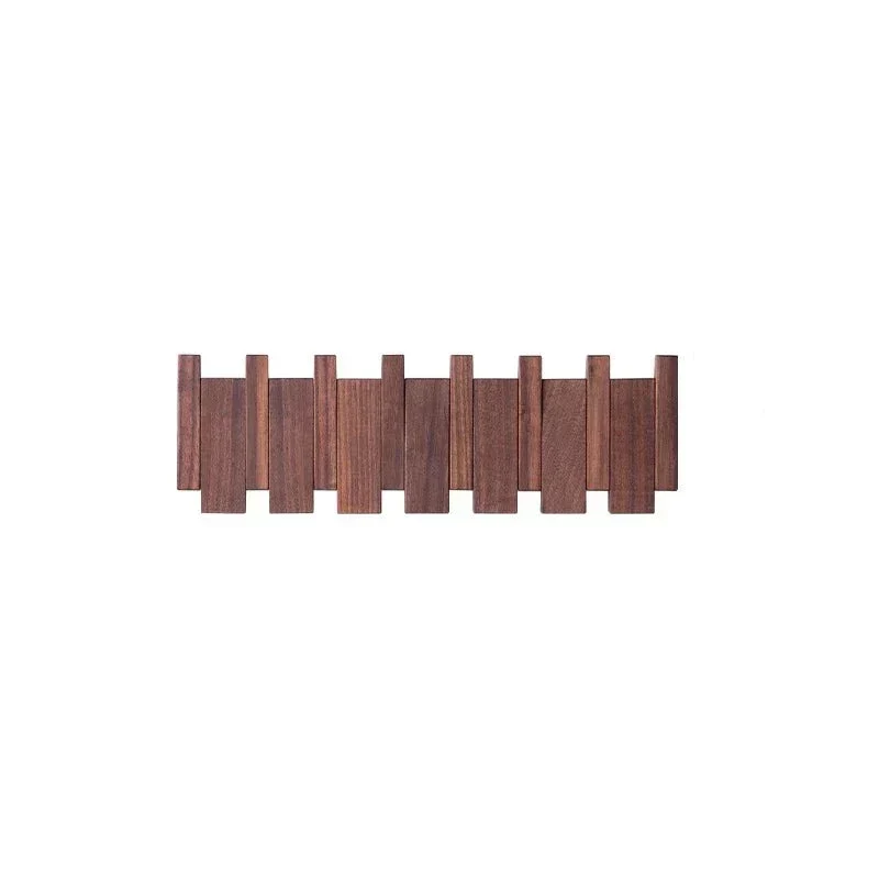 Magnetische Wandkapstok Beuken & Walnoot – Inklapbare Haken Duurzaam FSC-Hout Smal Design Hal Entree Slaapkamer Scandinavisch | Sansoti
