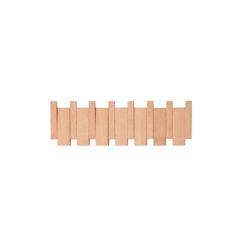 Magnetische Wandkapstok Beuken & Walnoot – Inklapbare Haken Duurzaam FSC-Hout Smal Design Hal Entree Slaapkamer Scandinavisch | Sansoti