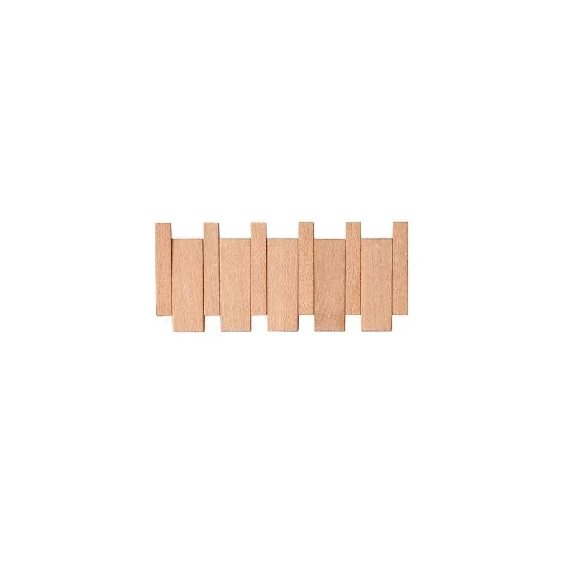 Magnetische Wandkapstok Beuken & Walnoot – Inklapbare Haken Duurzaam FSC-Hout Smal Design Hal Entree Slaapkamer Scandinavisch | Sansoti