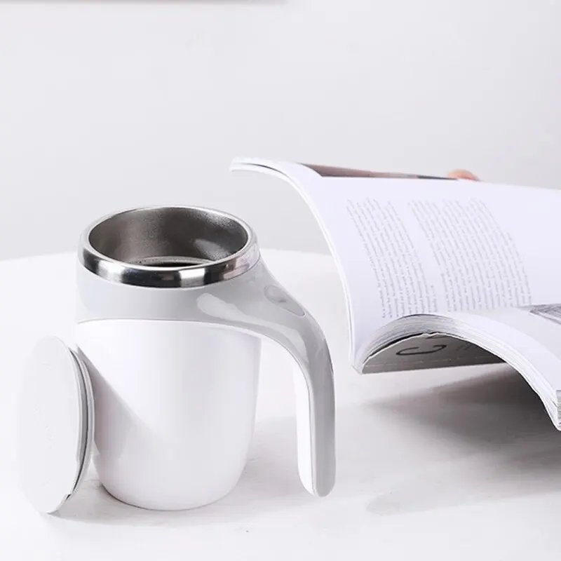 Zelfroerende Thermosbeker 400ml – Automatisch Mixende Reisbeker met Verwarmfunctie | Sansoti
