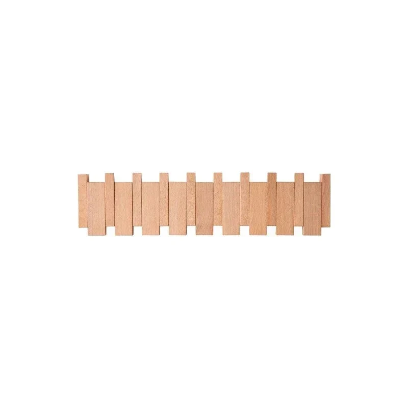 Magnetische Wandkapstok met Inklapbare Haken | 4-10 Haken | Hout | Sansoti