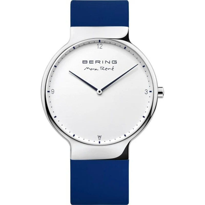 Bering Max René 15540-704 Herren Armbanduhr Weiß • Mineralglas • Dänisches Design