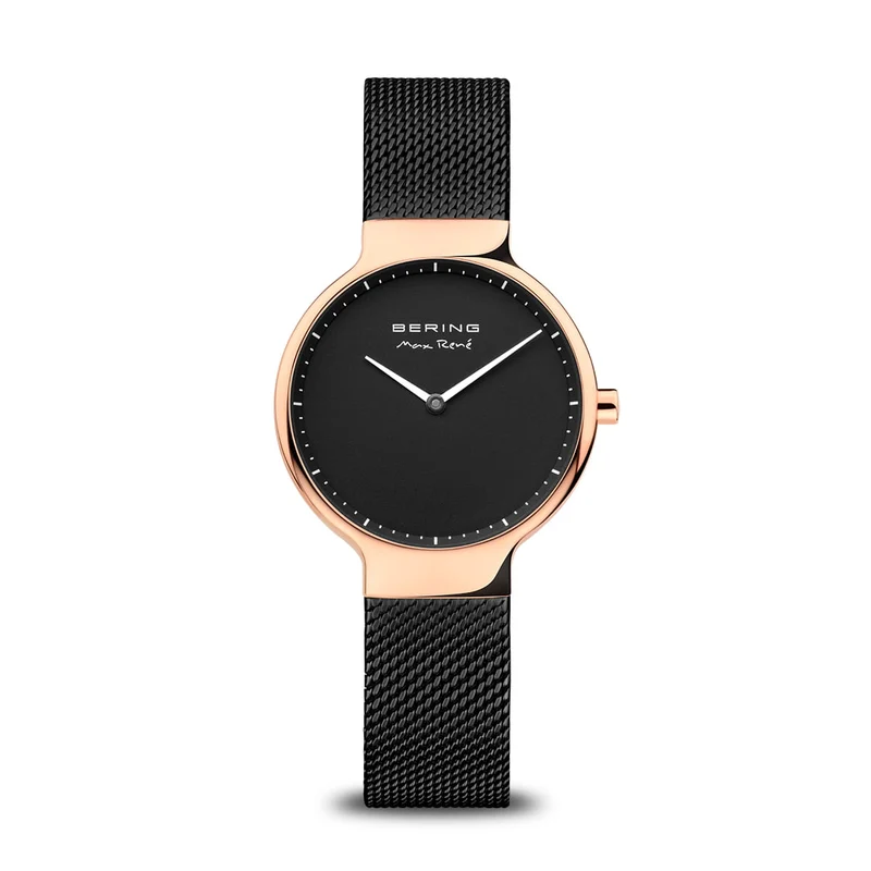 Bering Max René 15531-262 Damenuhr Roségold • Saphirglas • Milanaise-Armband