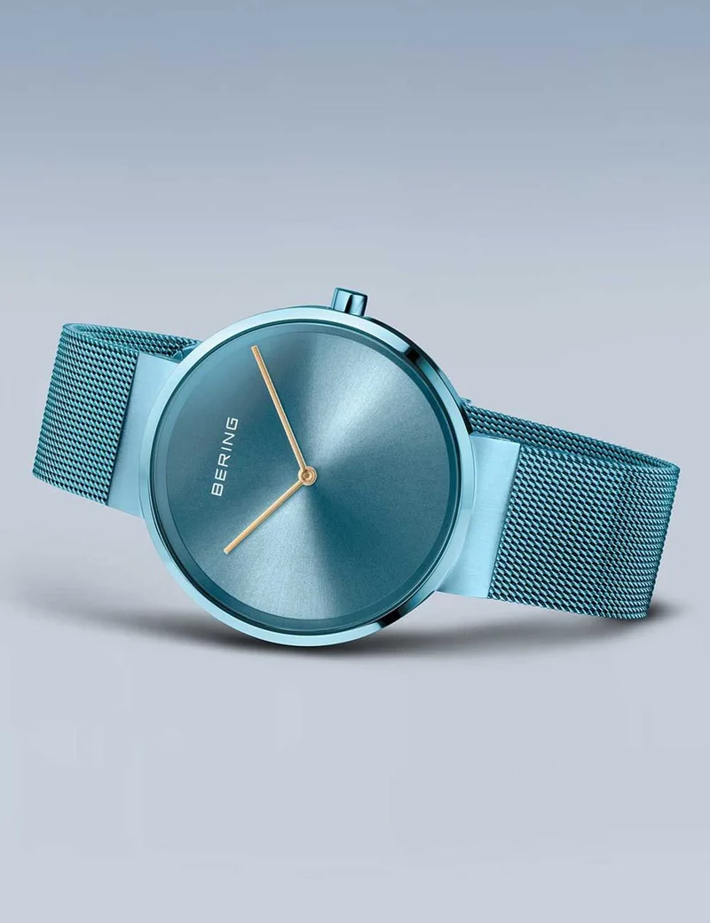 Bering Classic 14539-388 Damen Armbanduhr • Saphirglas • Milanaise-Armband
