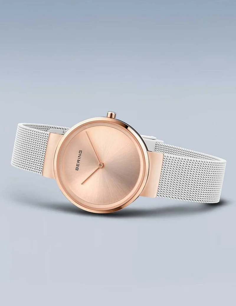 Bering Classic 14531-266 Damenuhr Roségold • Saphirglas • Milanaise-Armband
