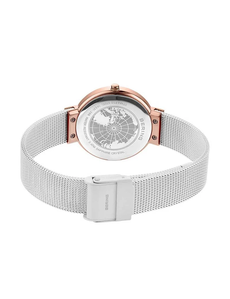 Bering Classic 14531-266 Damenuhr Roségold • Saphirglas • Milanaise-Armband