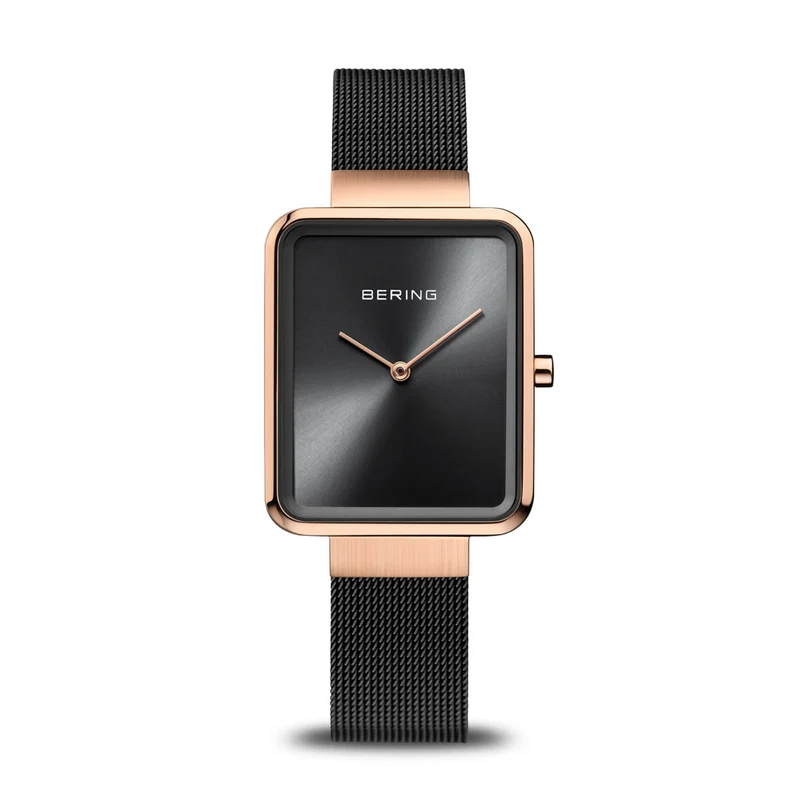 Bering Classic 14528-166 Damen Armbanduhr Roségold • Saphirglas • Milanaise-Armband