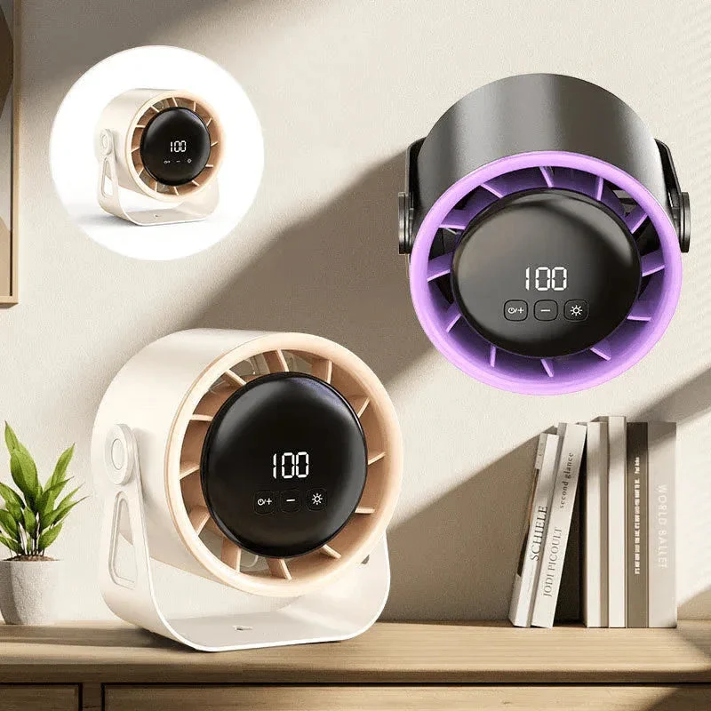 Compacte Tafelventilator met 100 Snelheden en LED Display voor Bureau Thuiskantoor en Slaapkamer Koeling | Sansoti