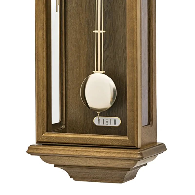 AMS Regulator R696/4 Wanduhr Eiche • 14-Tage BimBam Schlagwerk • Massivholzgehäuse