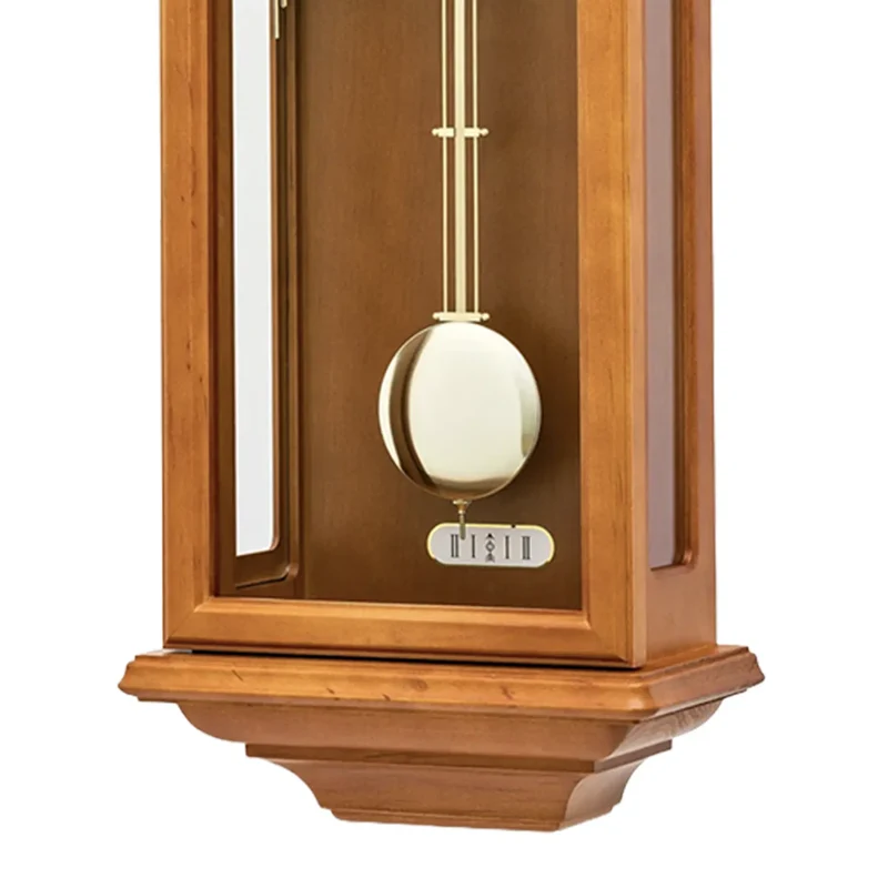 AMS Regulator R696/9 Wanduhr Kirschbaum • 14-Tage BimBam Schlagwerk • Massivholzgehäuse
