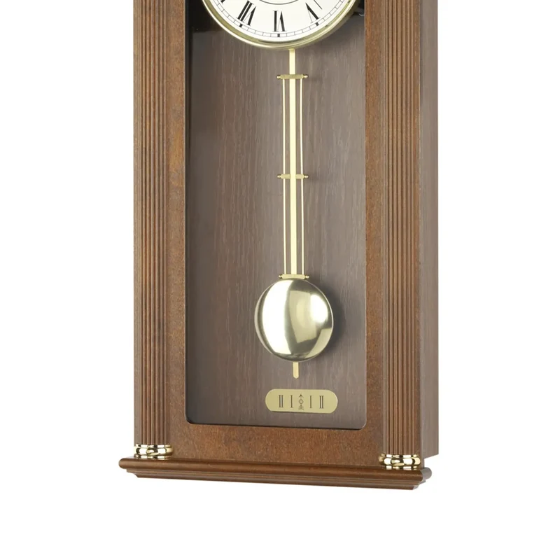 AMS Regulator R2765/1 Wanduhr Nussbaum • Westminster Schlagwerk • 8-Tage-Werk