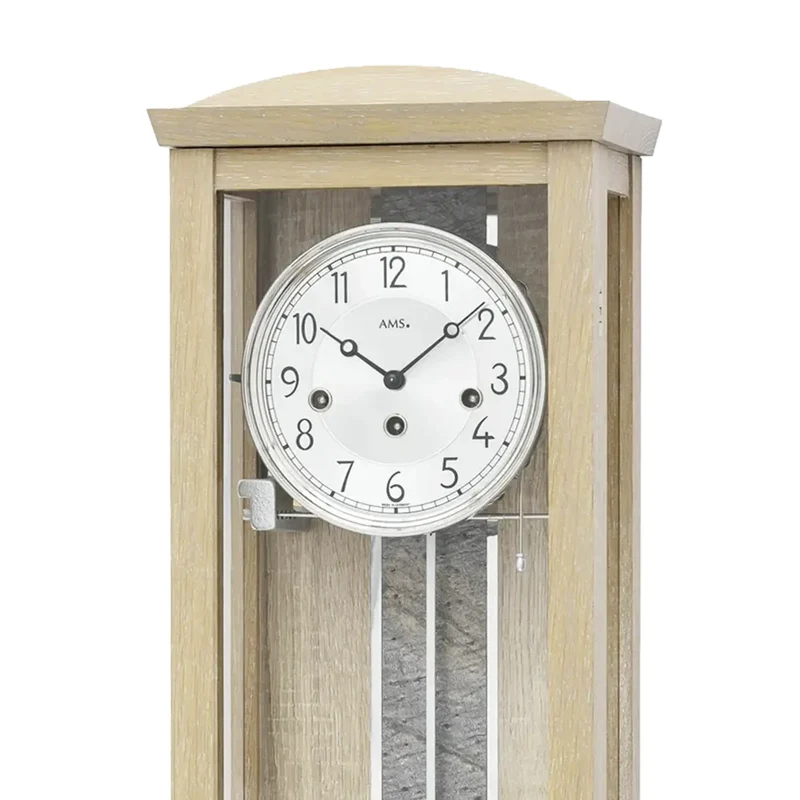 AMS Regulator R2745 Wanduhr Eiche • Westminster Schlagwerk • 8-Tage-Werk