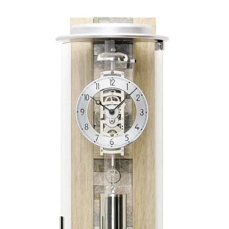 AMS Seilzug Regulator R2724 Wanduhr Sonoma-Eiche • 8-Tage-Schlagwerk • Stundenschlag auf Glocke