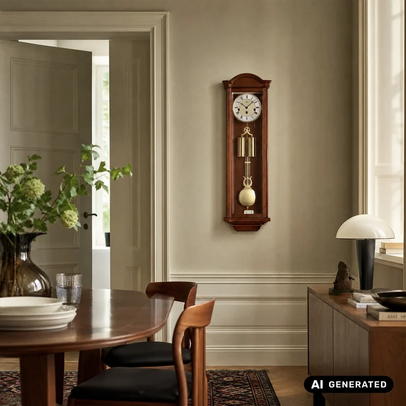 AMS 2672/9 Wanduhr Kirschbaum antik • Westminster-Schlagwerk • 8-Tage-Laufwerk